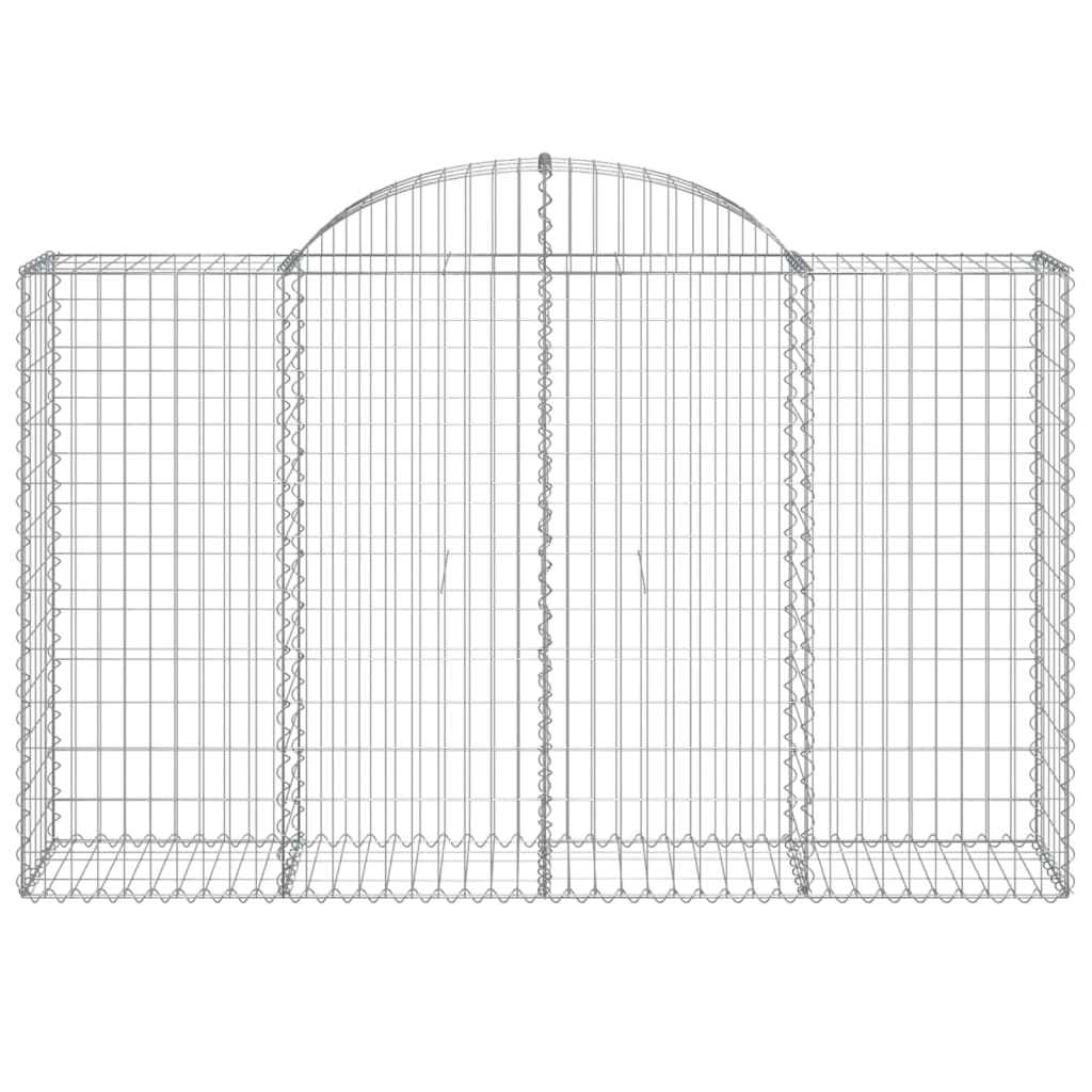 Schanskorven 7 st gewelfd 200x50x120/140 cm ijzer