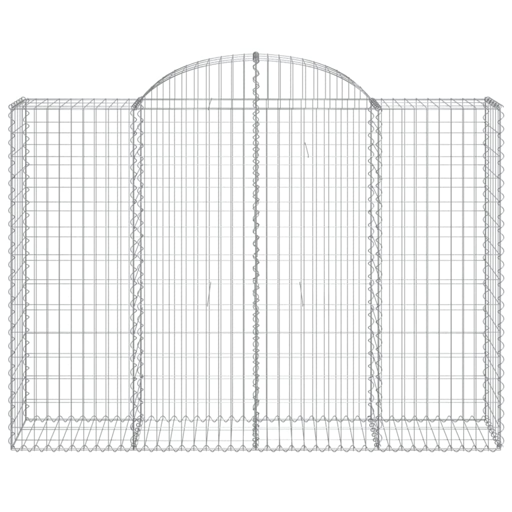 Schanskorven 3 st gewelfd 200x50x140/160 cm ijzer