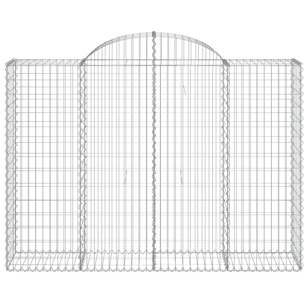 Schanskorven 10 st gewelfd 200x50x140/160 cm ijzer