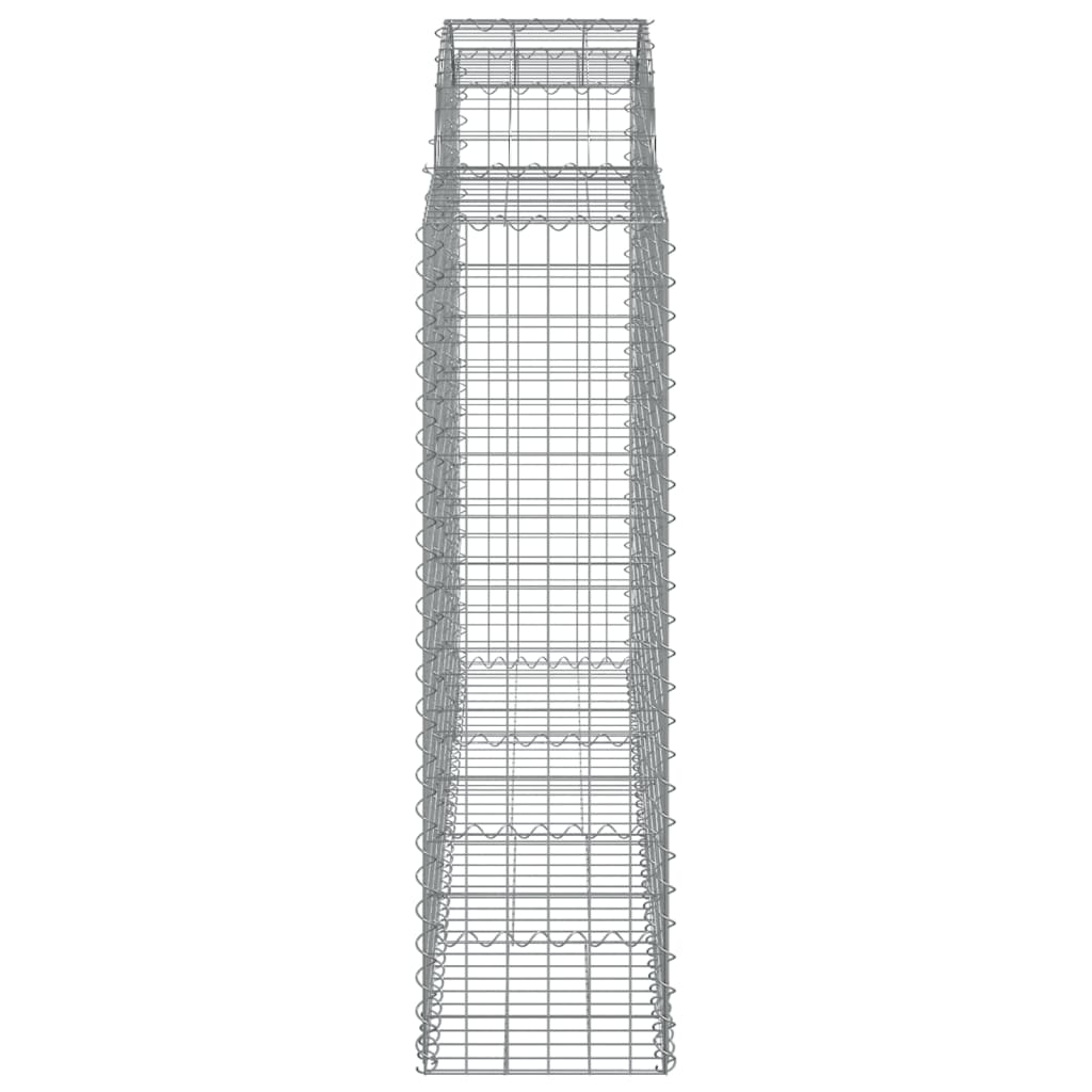 Schanskorven 10 st gewelfd 200x50x140/160 cm ijzer