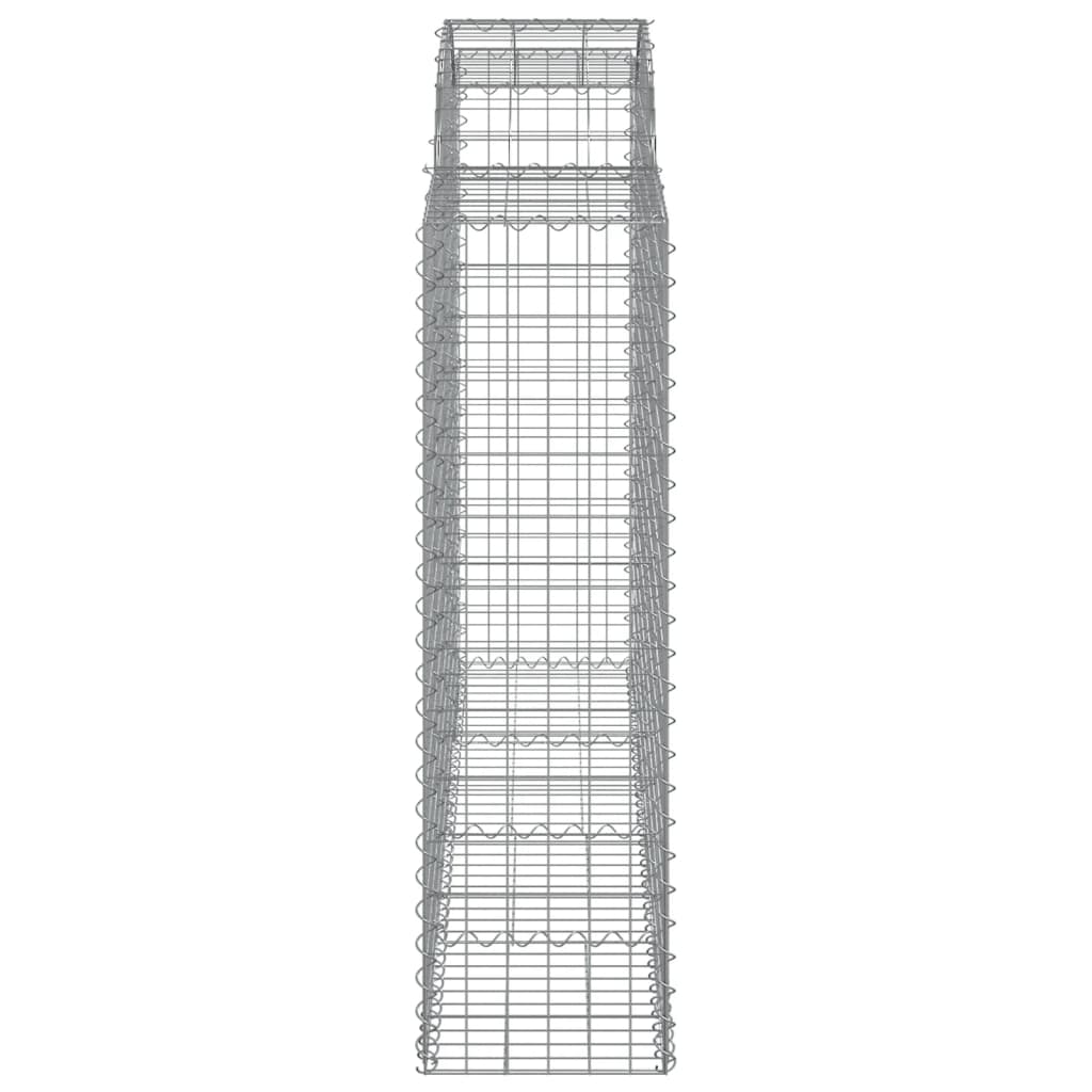 Schanskorven 13 st gewelfd 200x50x140/160 cm ijzer