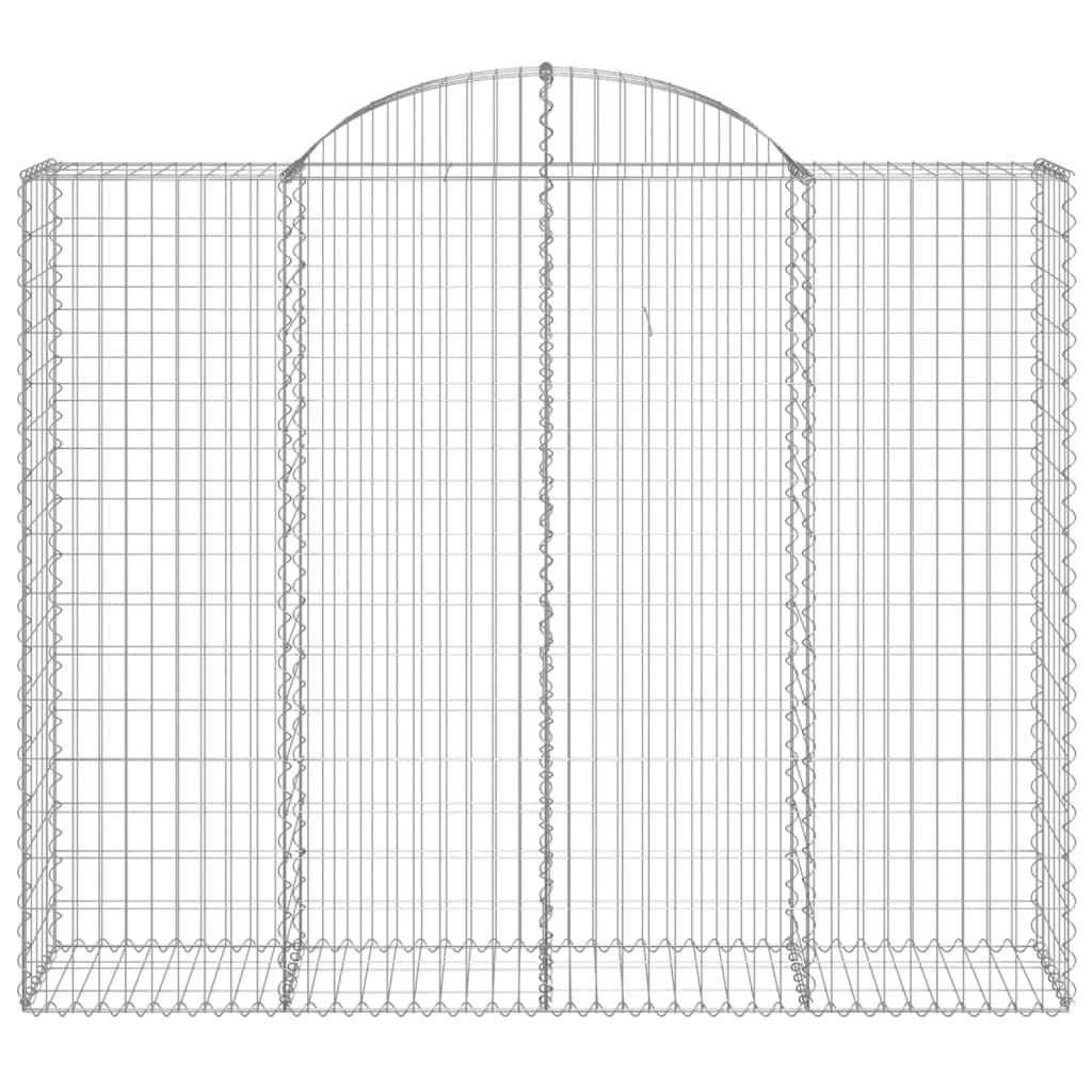 Schanskorven 2 st gewelfd 200x50x160/180 cm ijzer