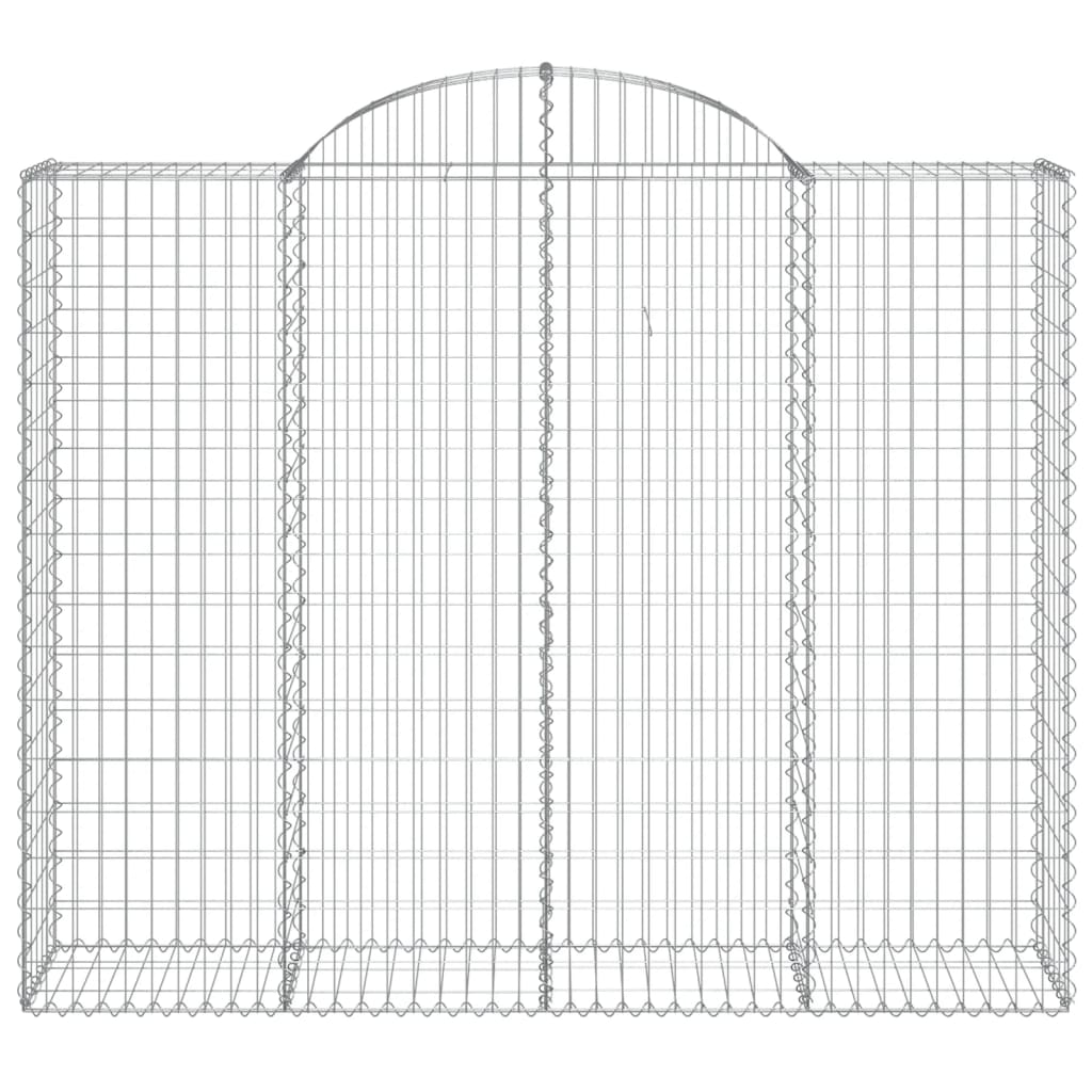 Schanskorven 6 st gewelfd 200x50x160/180 cm ijzer