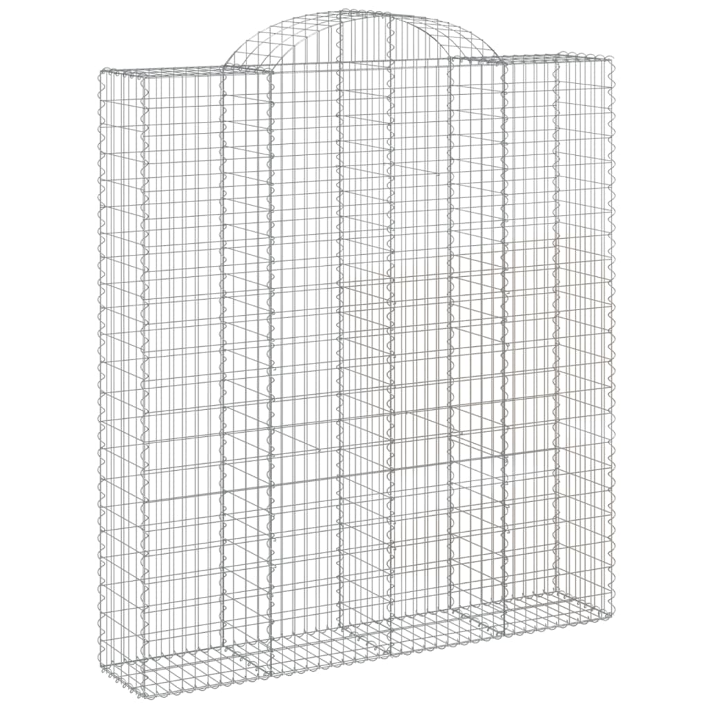 Schanskorven 4 st gewelfd 200x50x220/240 cm ijzer