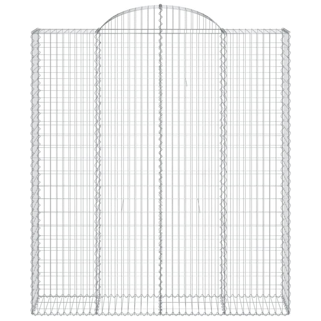 Schanskorven 9 st gewelfd 200x50x220/240 cm ijzer