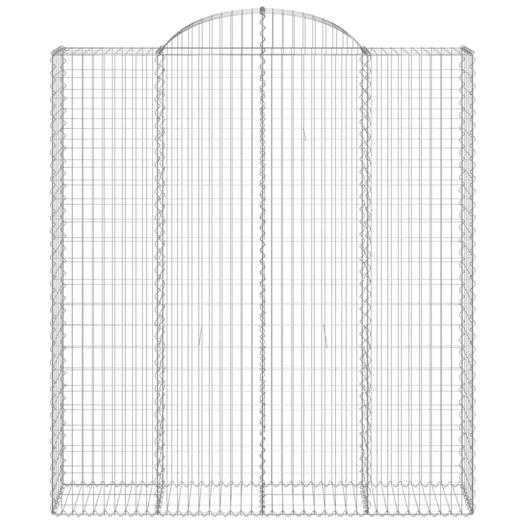 Schanskorven 14 st gewelfd 200x50x220/240 cm ijzer