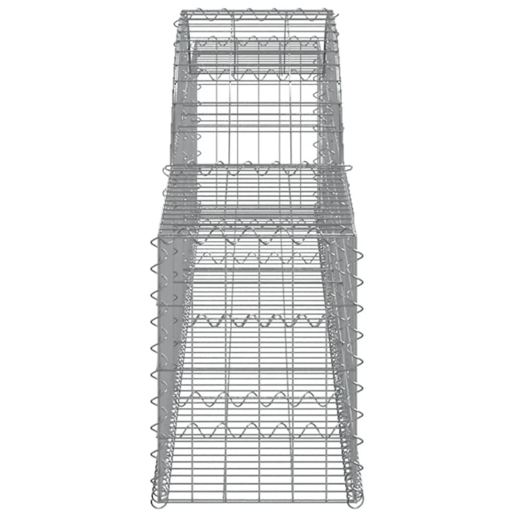 Schanskorven 13 st gewelfd 300x30x40/60 cm gegalvaniseerd ijzer