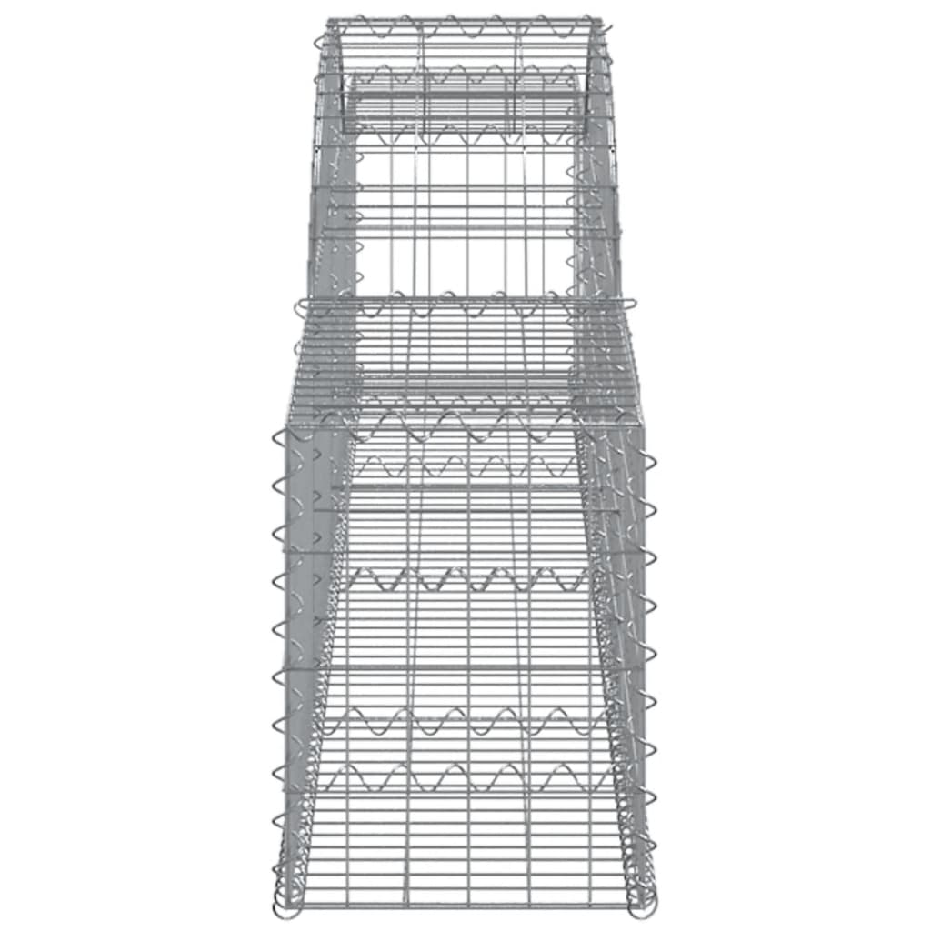 Schanskorven 25 st gewelfd 300x30x40/60 cm ijzer