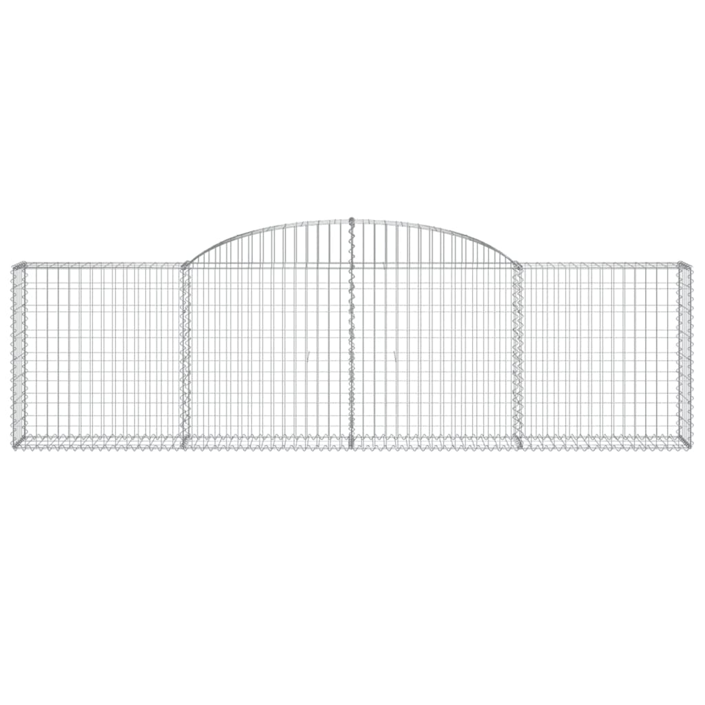 Schanskorven 11 st gewelfd 300x30x80/100 cm ijzer