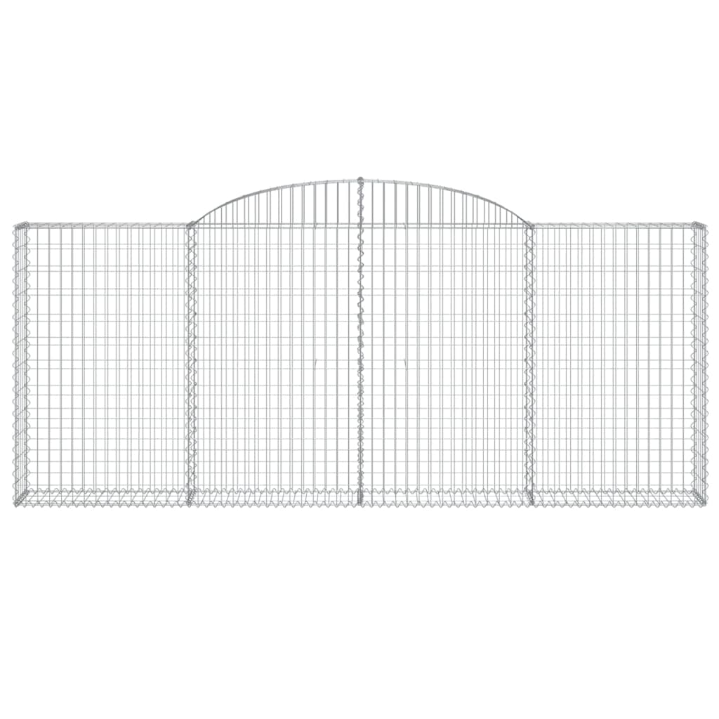 Schanskorven 11 st gewelfd 300x30x120/140 cm ijzer