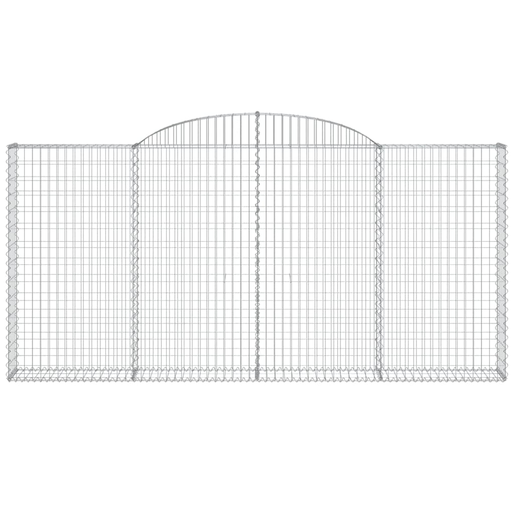 Schanskorven 5 st gewelfd 300x30x140/160 cm ijzer