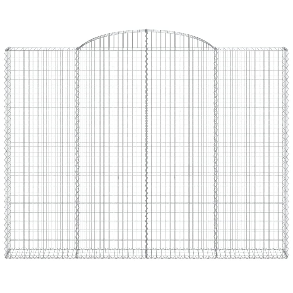 Schanskorven 6 st gewelfd 300x30x220/240 cm ijzer