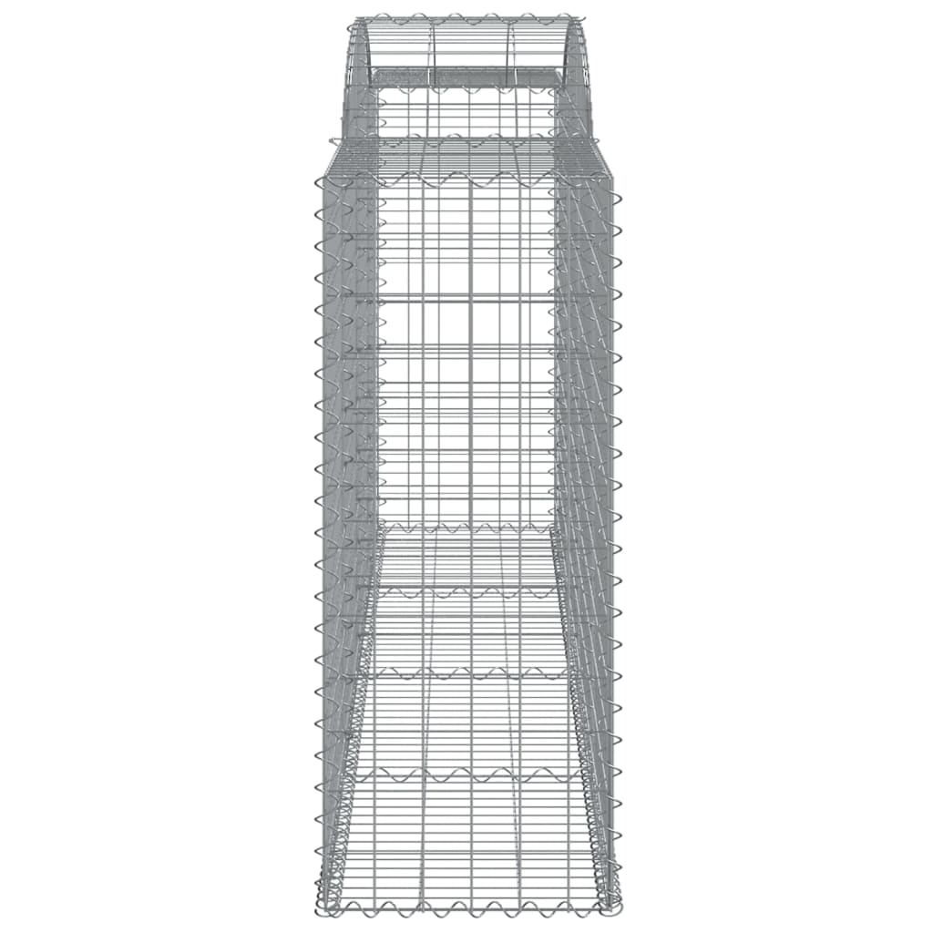 Schanskorven 9 st gewelfd 300x50x120/140 cm ijzer