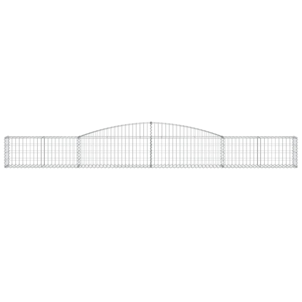 Schanskorven 3 st gewelfd 400x30x40/60 cm ijzer