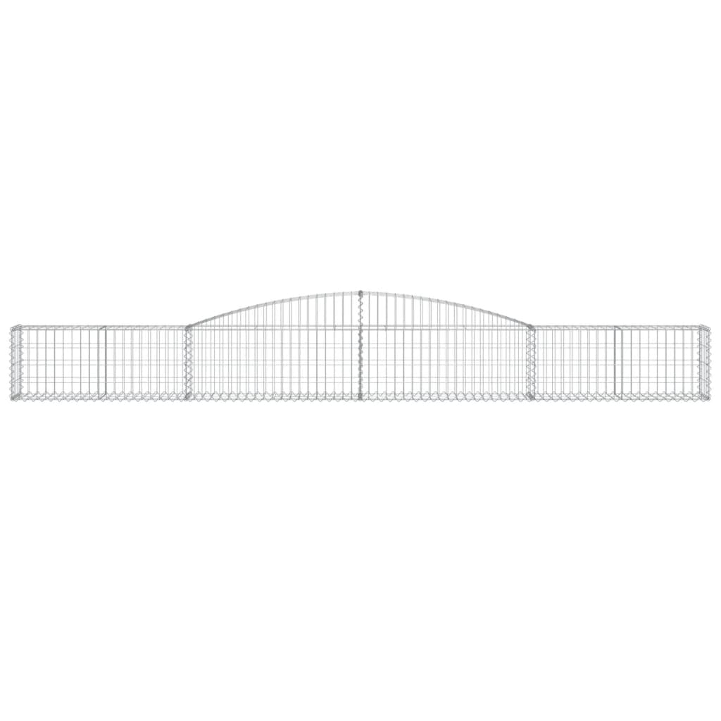 Schanskorven 6 st gewelfd 400x30x40/60 cm ijzer