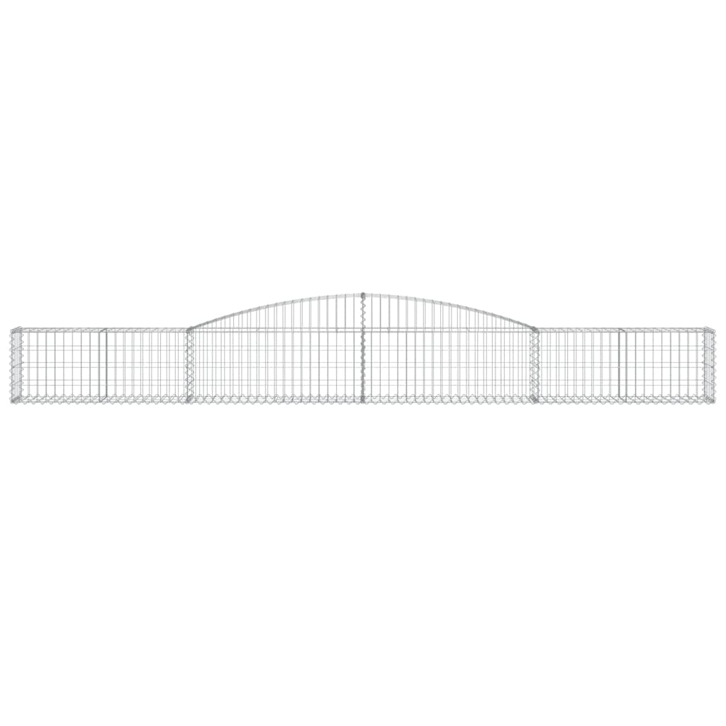 Schanskorven 8 st gewelfd 400x30x40/60 cm ijzer