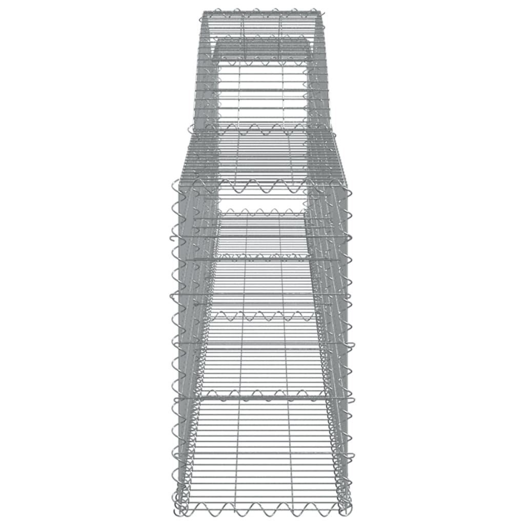 Schanskorven 7 st gewelfd 400x30x60/80 cm ijzer