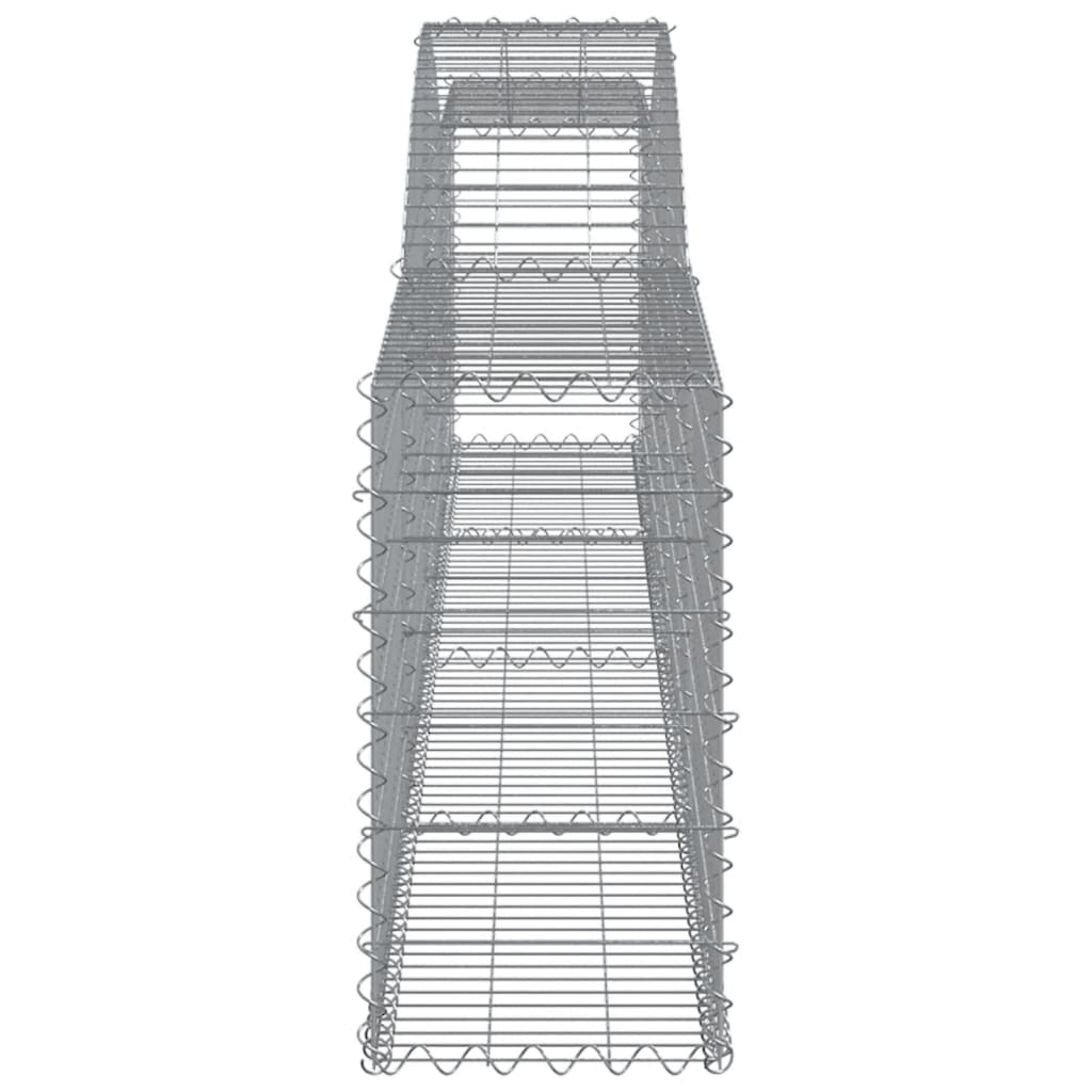 Schanskorven 8 st gewelfd 400x30x60/80 cm ijzer