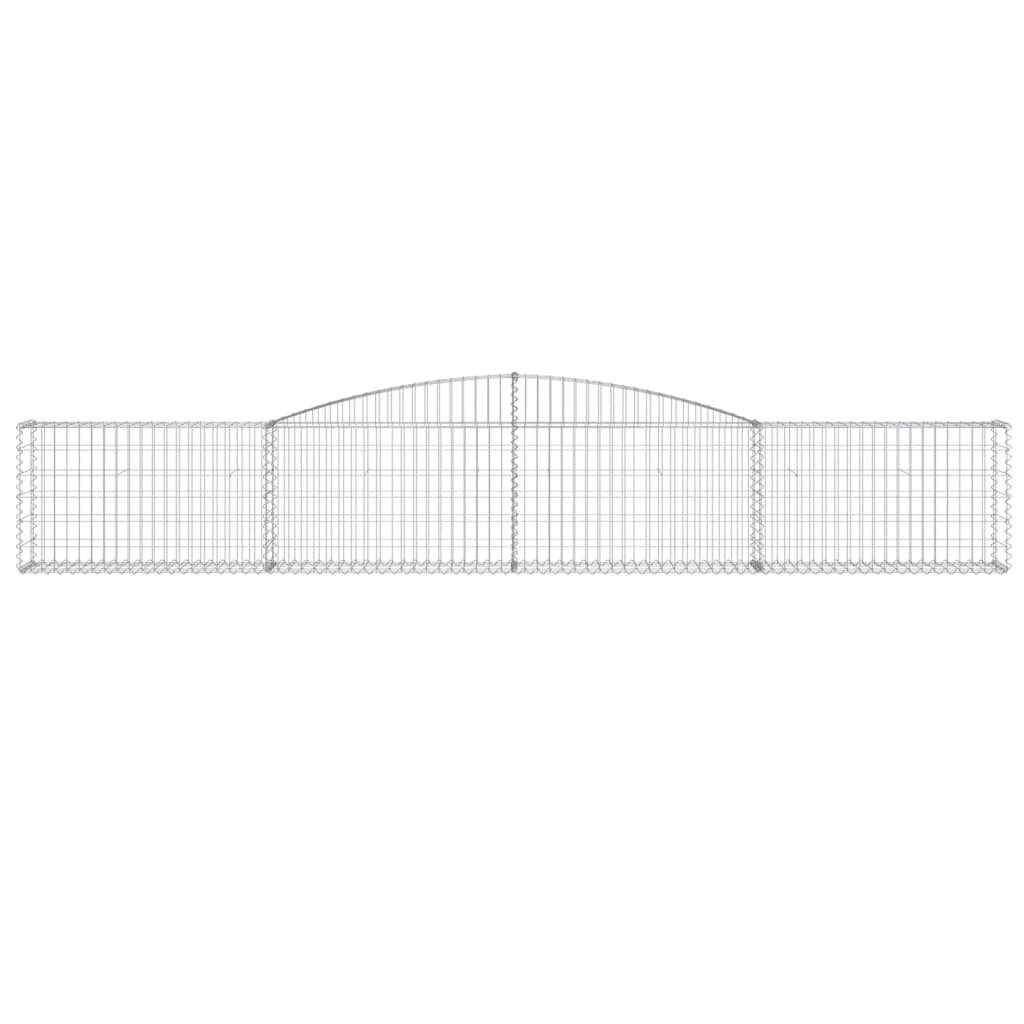 Schanskorven 15 st gewelfd 400x30x60/80 cm ijzer