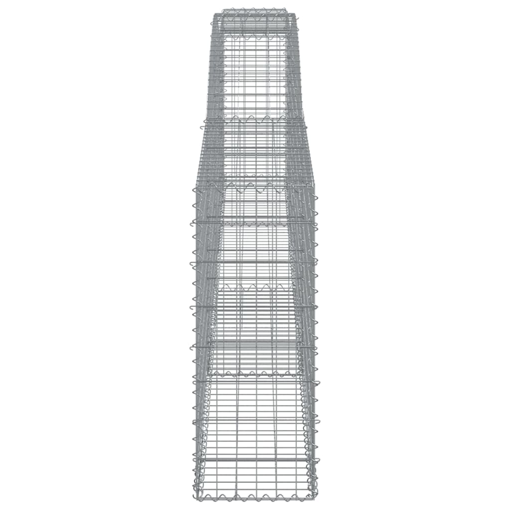 Schanskorven 7 st gewelfd 400x30x80/100 cm ijzer