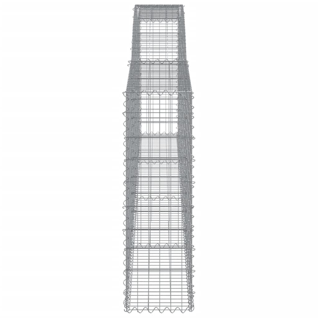 Schanskorven 9 st gewelfd 400x30x100/120 cm ijzer