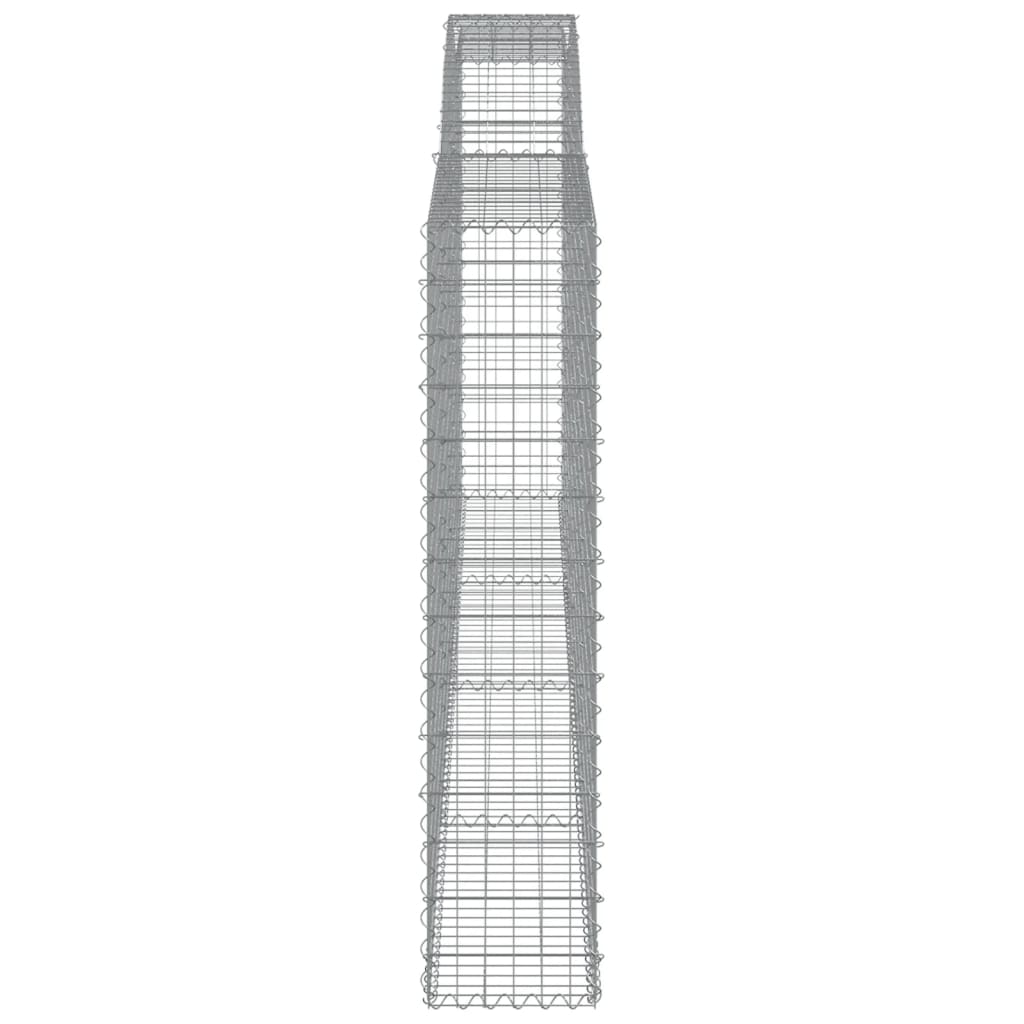 Schanskorven 4 st gewelfd 400x30x140/160 cm ijzer