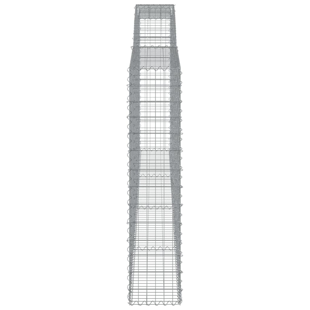 Schanskorven 7 st gewelfd 400x30x140/160 cm ijzer