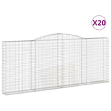 Schanskorven 20 st gewelfd 400x30x160/180 cm ijzer