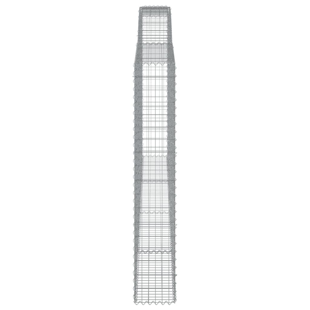 Schanskorven 2 st gewelfd 400x30x180/200 cm ijzer