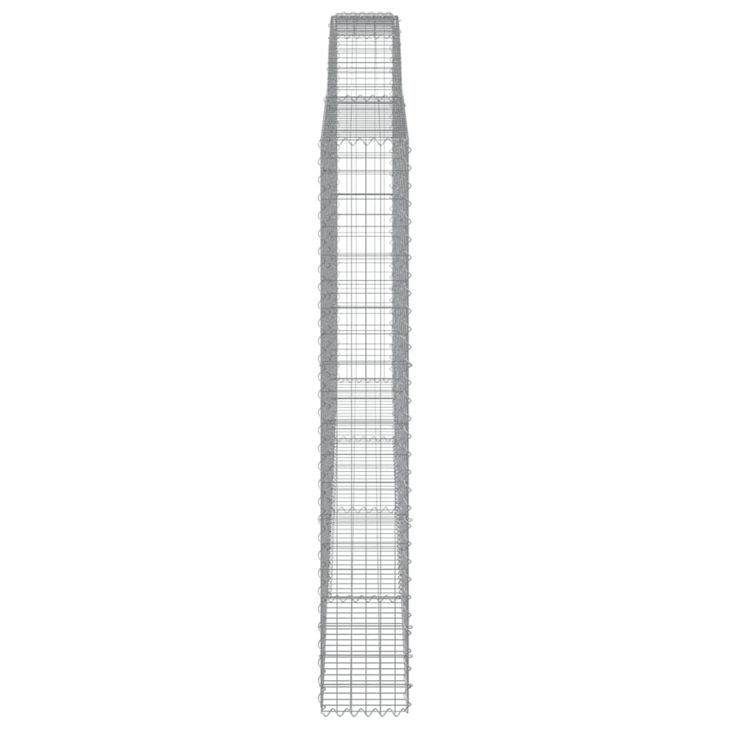 Schanskorven 7 st gewelfd 400x30x200/220 cm ijzer