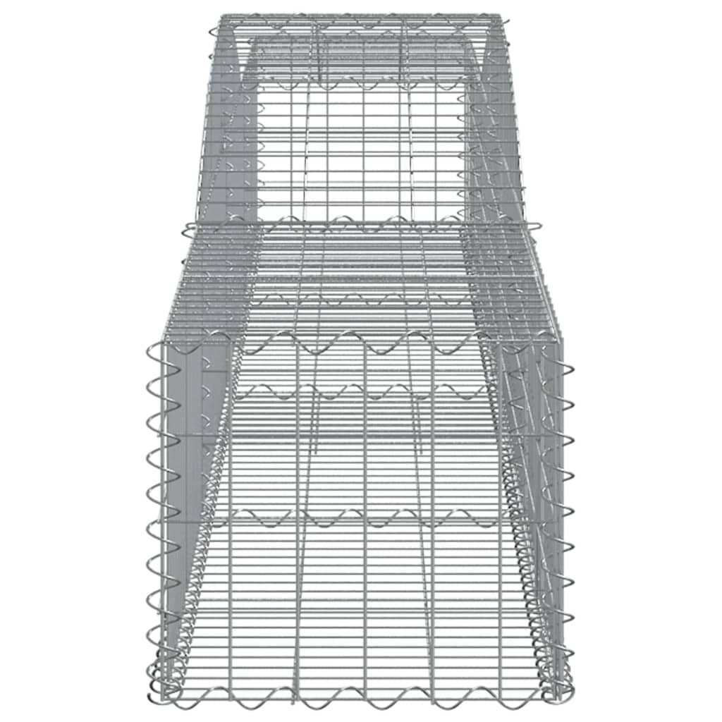 Schanskorven 7 st gewelfd 400x50x40/60 cm ijzer