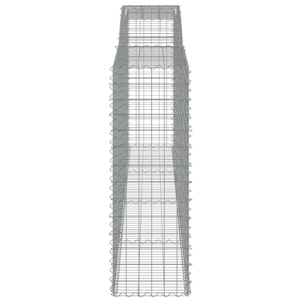 Schanskorven 2 st gewelfd 400x50x140/160 cm ijzer