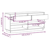 Schoenenkast 110x34x52 cm massief grenenhout honingbruin - AllerleiShop