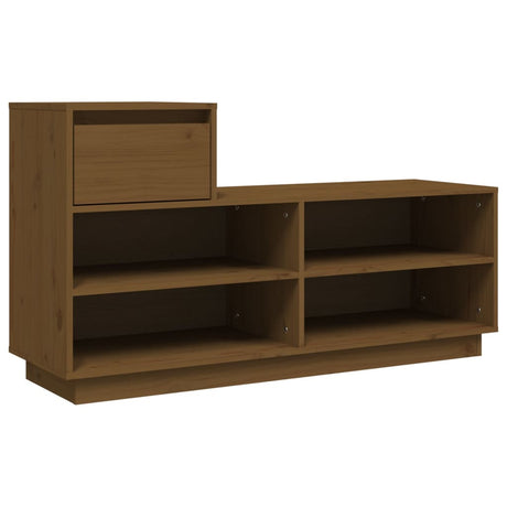 Schoenenkast 110x34x61 cm massief grenenhout honingbruin - AllerleiShop