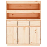 Hoge kast 89x40x116,5 cm massief grenenhout - AllerleiShop