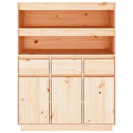 Hoge kast 89x40x116,5 cm massief grenenhout - AllerleiShop