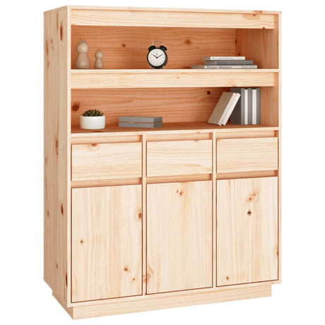 Hoge kast 89x40x116,5 cm massief grenenhout - AllerleiShop