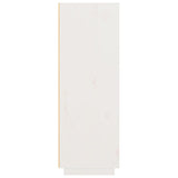 Hoge kast 89x40x116,5 cm massief grenenhout wit - AllerleiShop