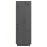 Hoge kast 89x40x116,5 cm massief grenenhout grijs - AllerleiShop