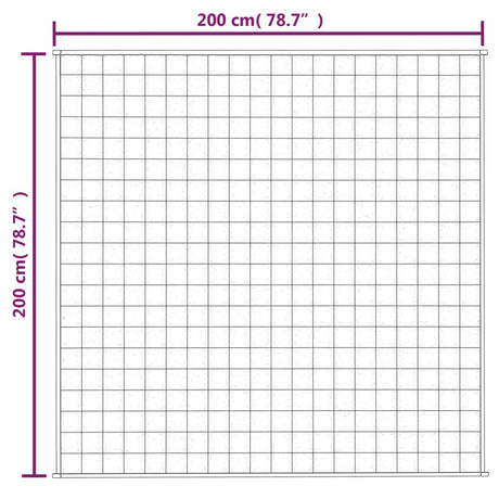 Verzwaringsdeken 200x200 cm 13 kg stof grijs - AllerleiShop