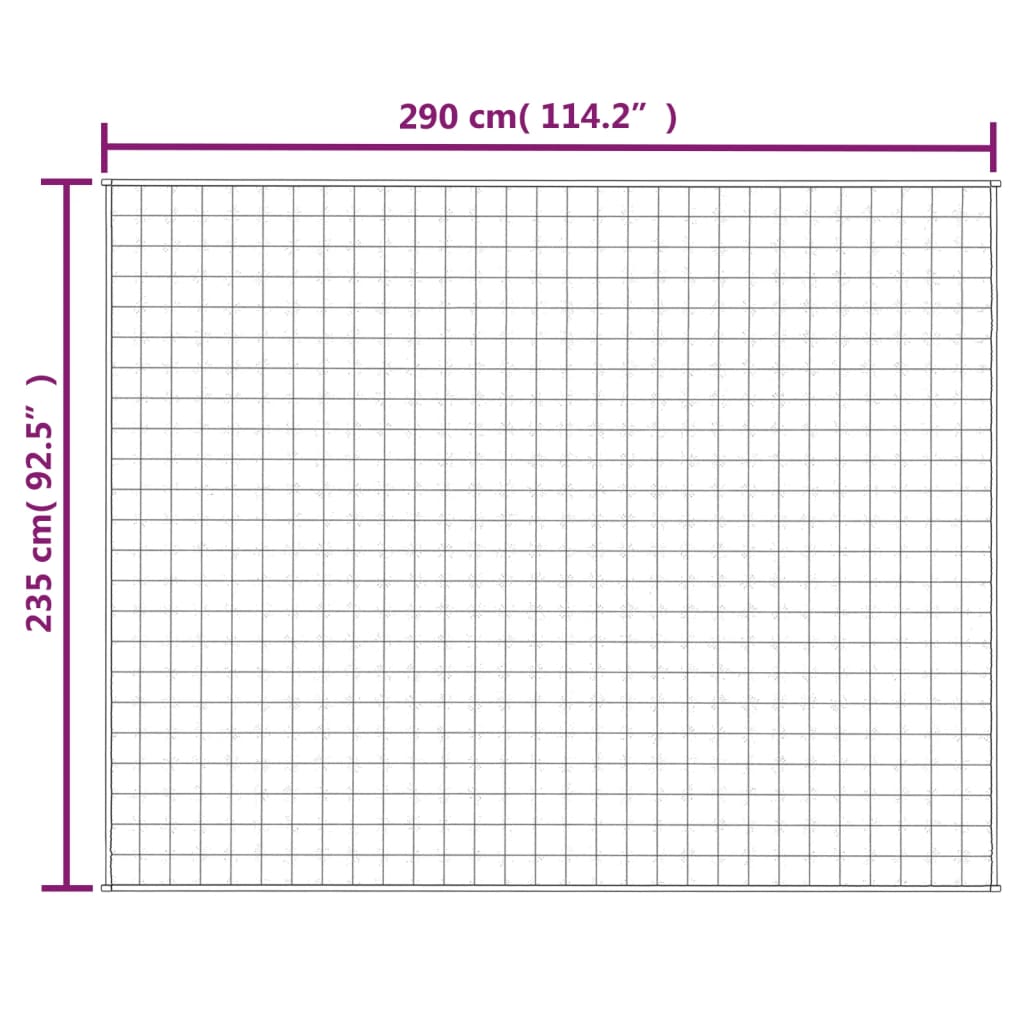 Verzwaringsdeken 235x290 cm 15 kg stof grijs - AllerleiShop