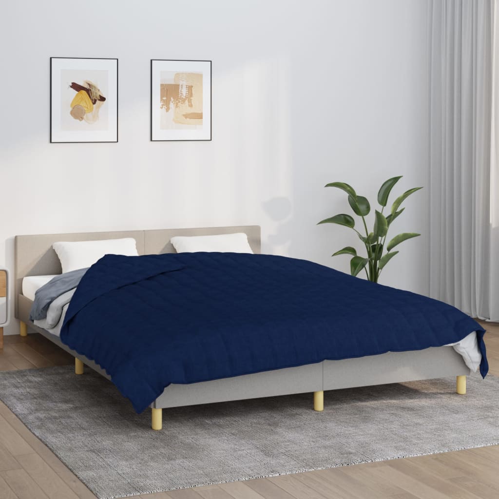 Verzwaringsdeken 200x200 cm 9 kg stof blauw - AllerleiShop