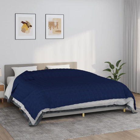 Verzwaringsdeken 220x260 cm 11 kg stof blauw - AllerleiShop