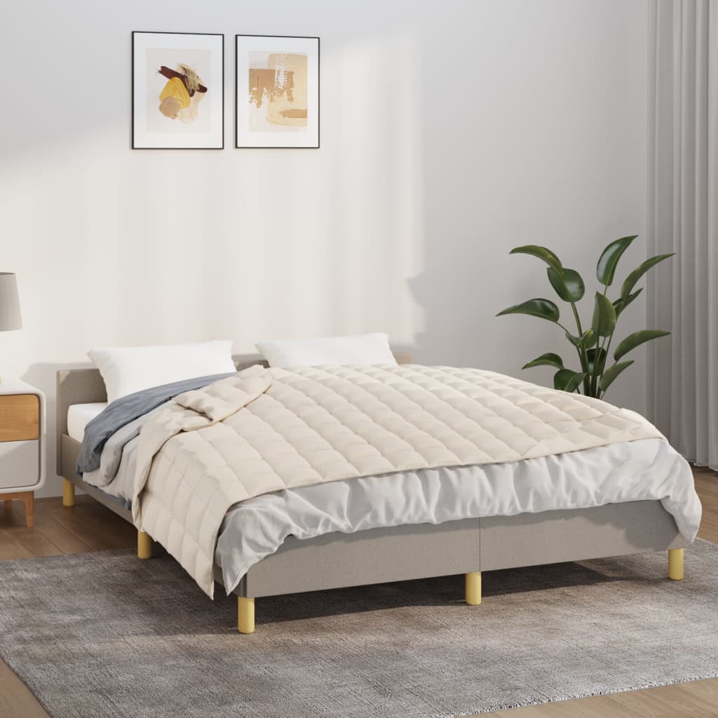 Verzwaringsdeken 120x180 cm 9 kg stof lichtcrèmekleurig
