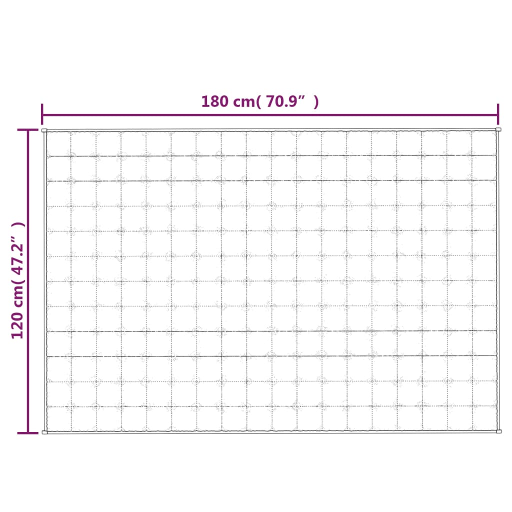 Verzwaringsdeken 120x180 cm 5 kg stof grijs - AllerleiShop