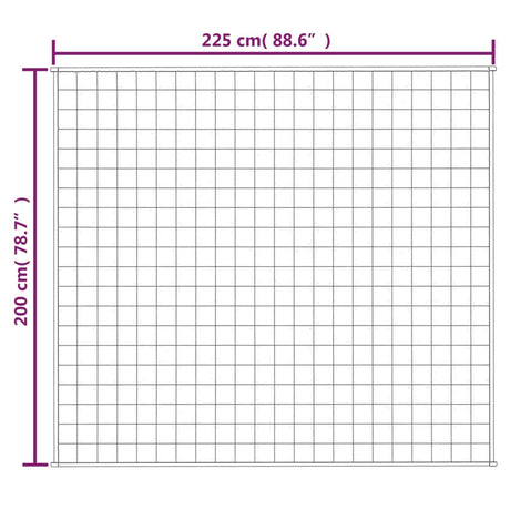 Verzwaringsdeken 200x225 cm 9 kg stof grijs - AllerleiShop