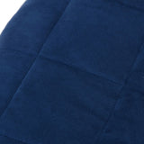 Verzwaringsdeken 155x220 cm 11 kg stof blauw - AllerleiShop