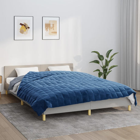 Verzwaringsdeken 200x200 cm 9 kg stof blauw - AllerleiShop