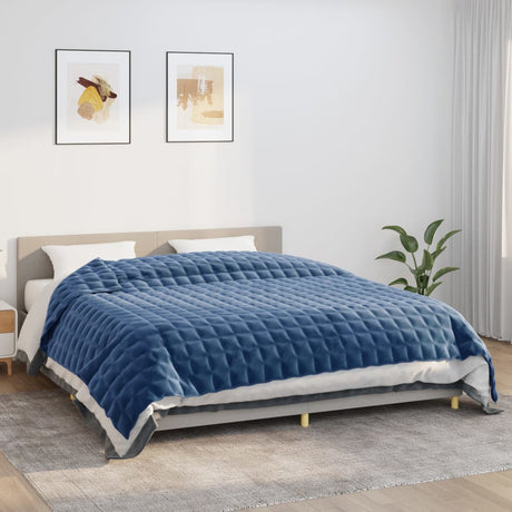 Verzwaringsdeken 220x260 cm 11 kg stof blauw - AllerleiShop