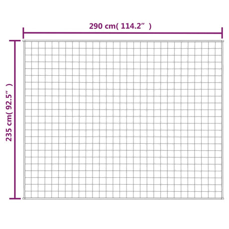 Verzwaringsdeken 235x290 cm 11 kg stof lichtcrèmekleurig - AllerleiShop